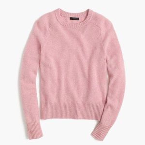 J. Crew Pink Wool Crew Neck Holly Sweater - XS